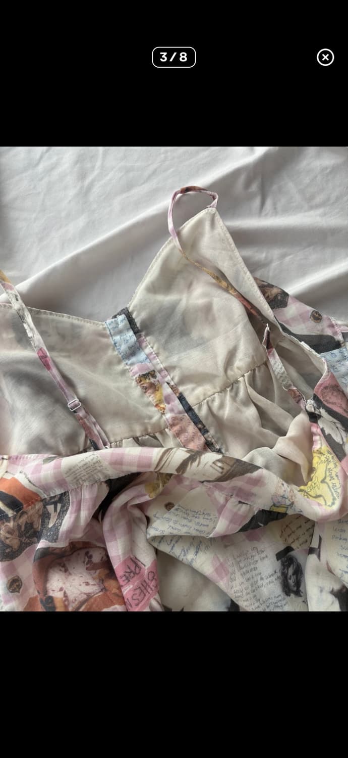 히스테릭 글래머 x 코트니 러브 슬립 원피스 상품이미지5