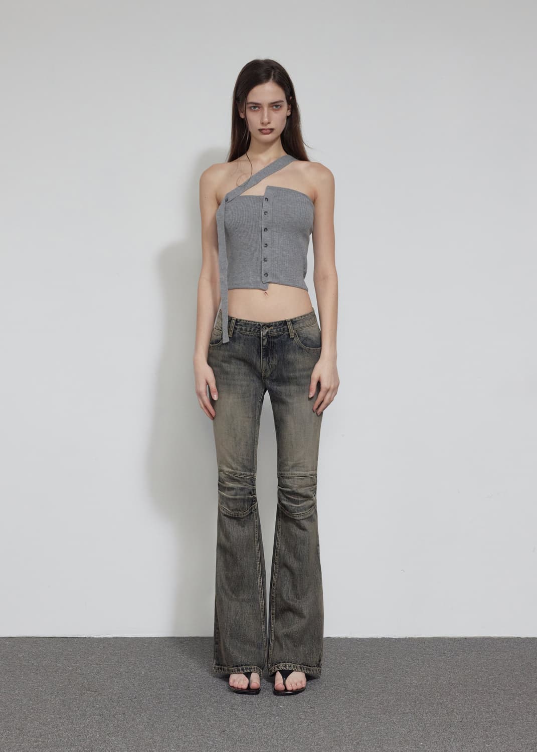 보헤미안 서울 KNEE POINT VINTAGE BOOTCUT 바지 상품이미지2