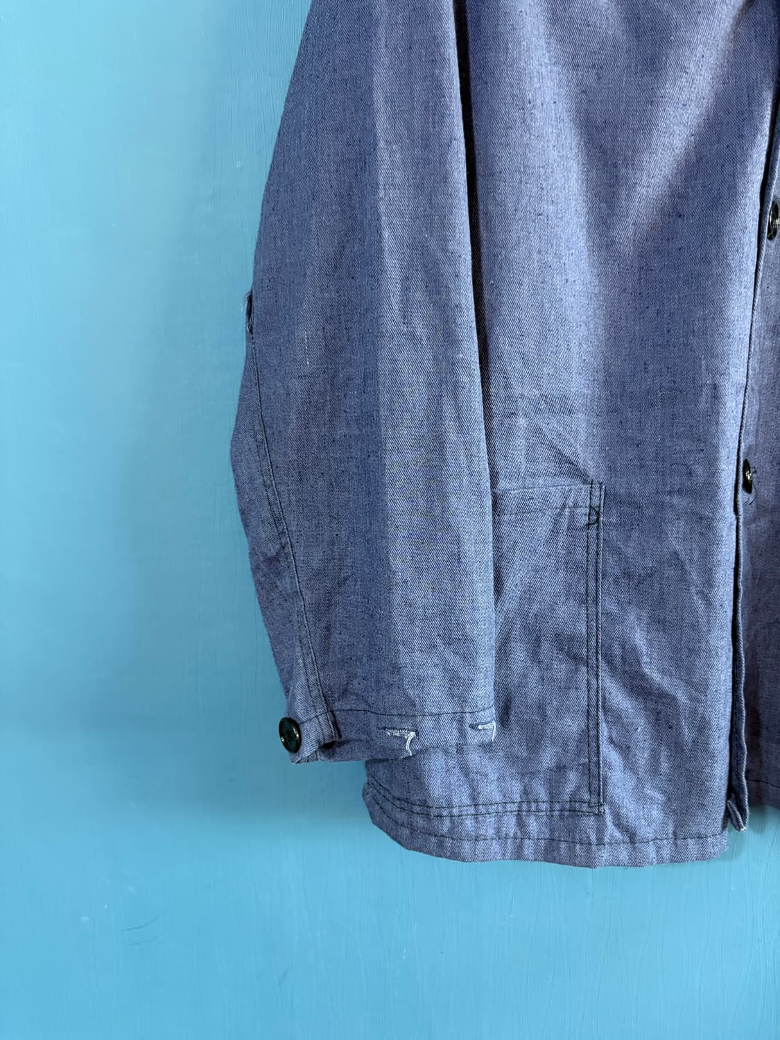70-80s vtg Chambray Workwear Jacket.  상품이미지4