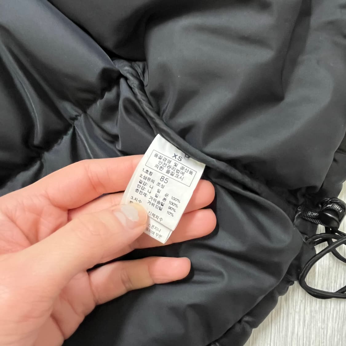 노스페이스 눕시 700 블랙 xs 상품이미지4