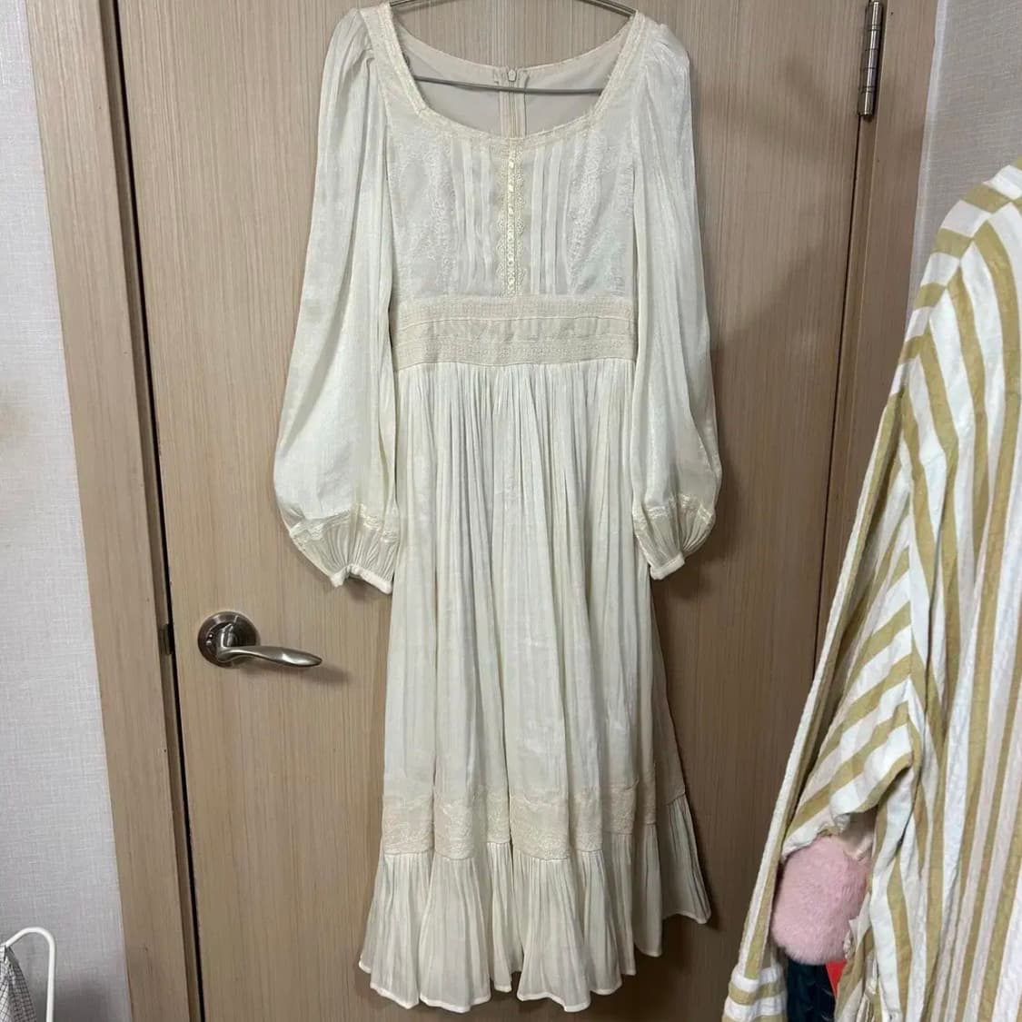 S사이즈) 신스덴 앙쥬 레이스 롱원피스 브라이덜샤워 셀프웨딩스냅 상품이미지9