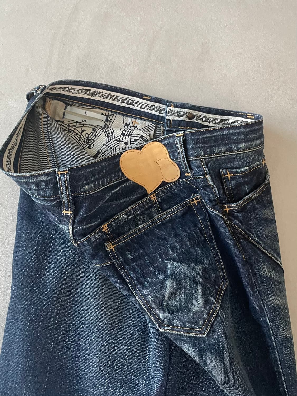 넘버나인 07ss honeycomb pain denim 상품이미지1