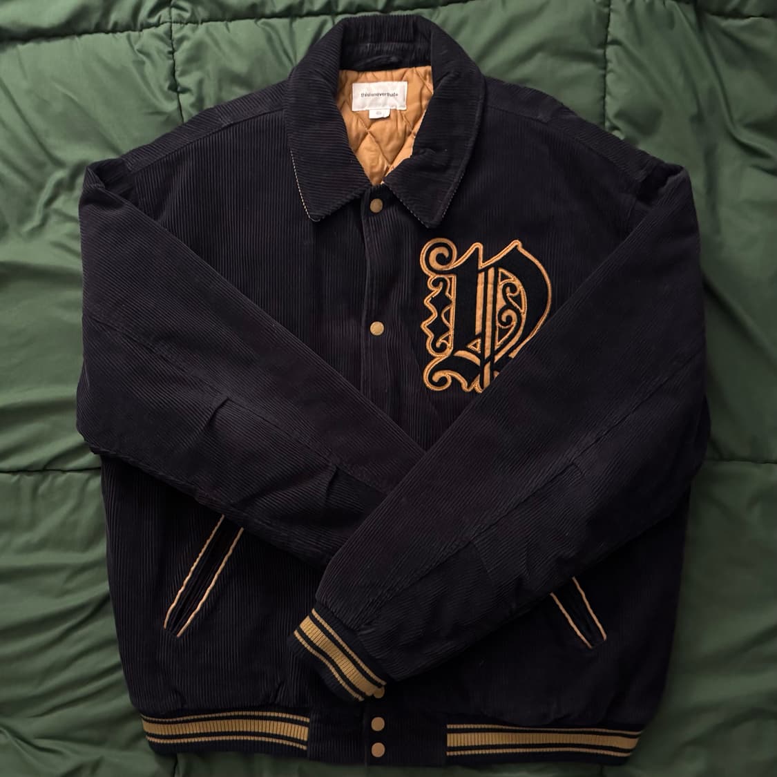 디스이즈네버댓 Fortuna 코듀로이 바시티 자켓 상품이미지1