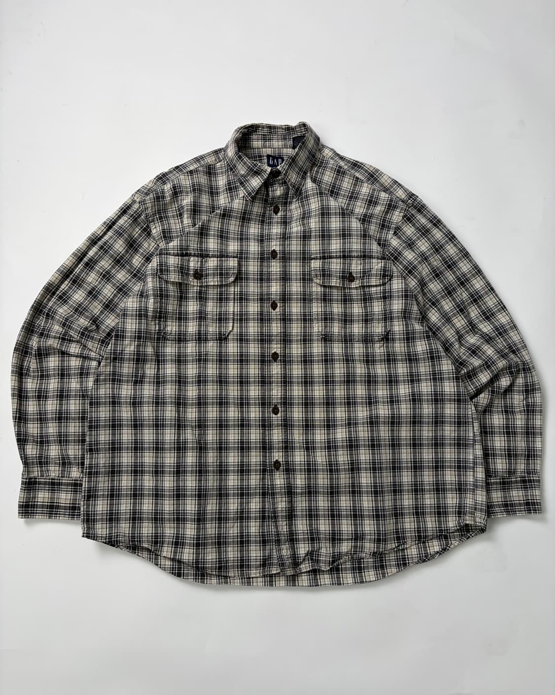 90s Gap Plaid Button Up Shirt 상품이미지1