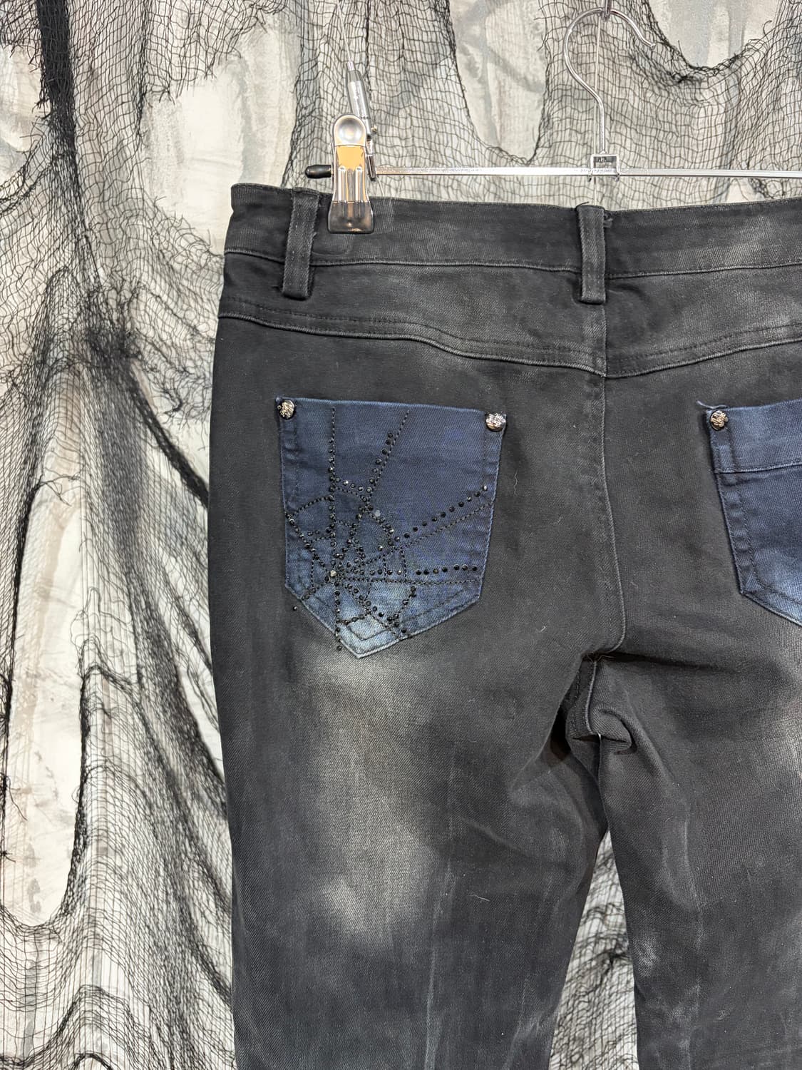 Y2K cubic spiderweb washing tie dye pant 상품이미지10