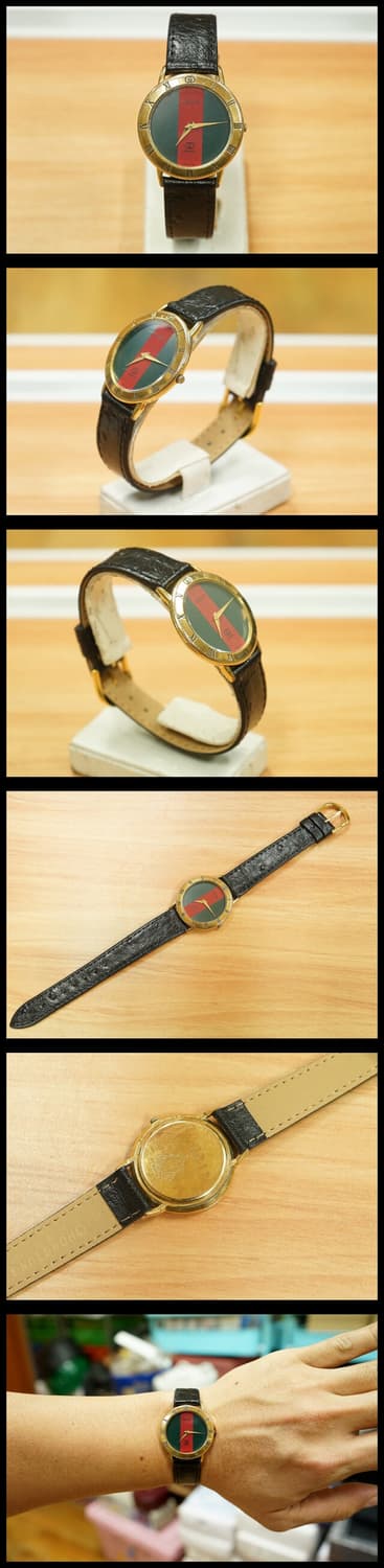 90s 구찌 3000m 금장 쿼츠 시계 상품이미지2