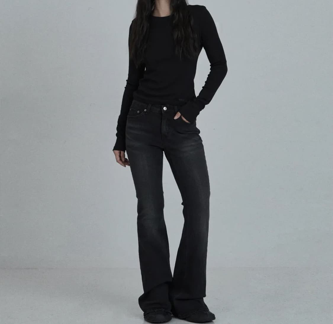 오도어 빈티지 로우진 블랙 1사이즈 상품이미지1