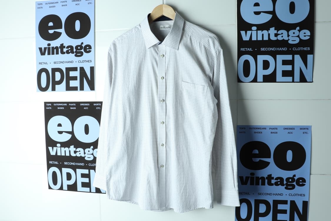 (2XL) 기라로쉬 셔츠 남방 빅사이즈 무지 살짝체크-H32709 상품이미지2