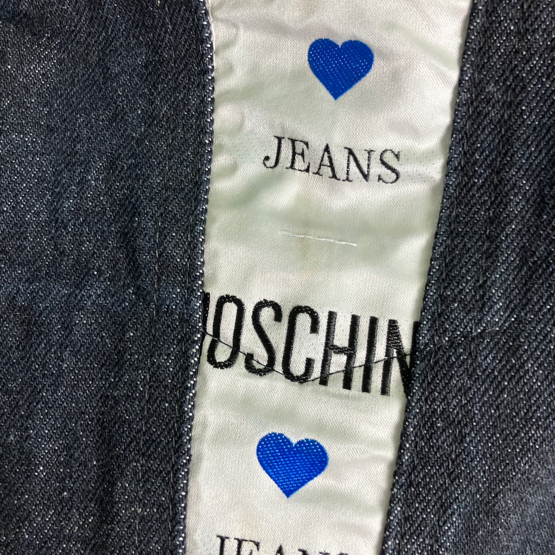 MOSCHINO 모스키노 블랙 데님 크롭 자켓  상품이미지10