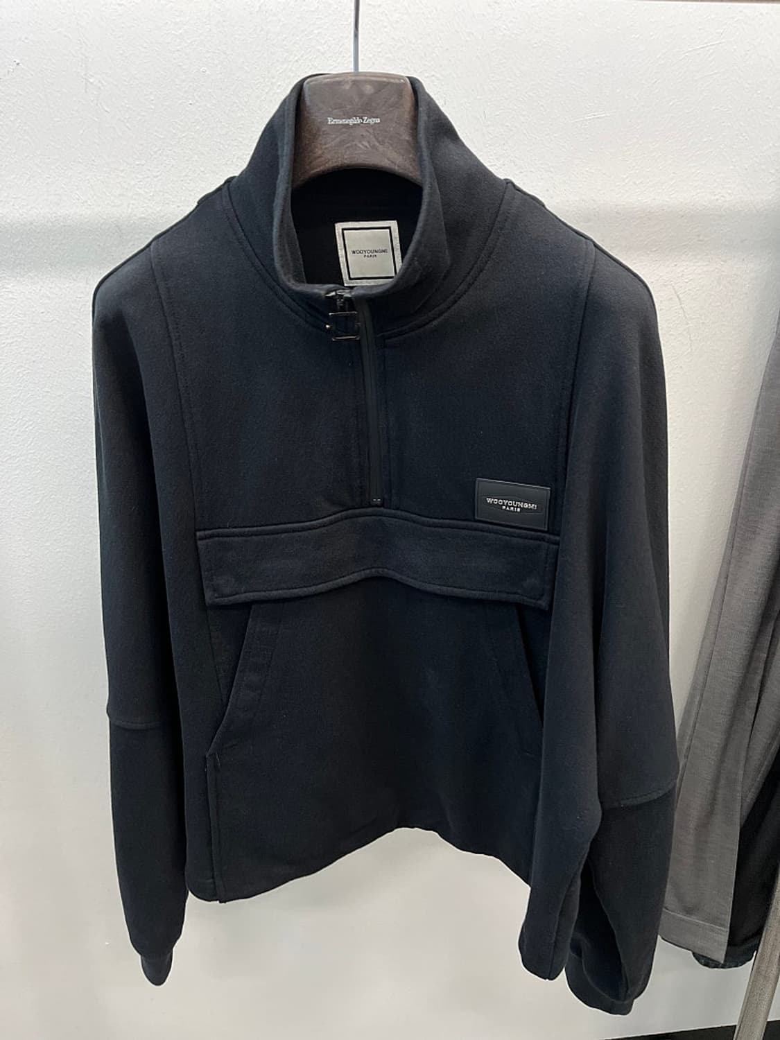 100) 우영미 로고 하프집업  상품이미지4