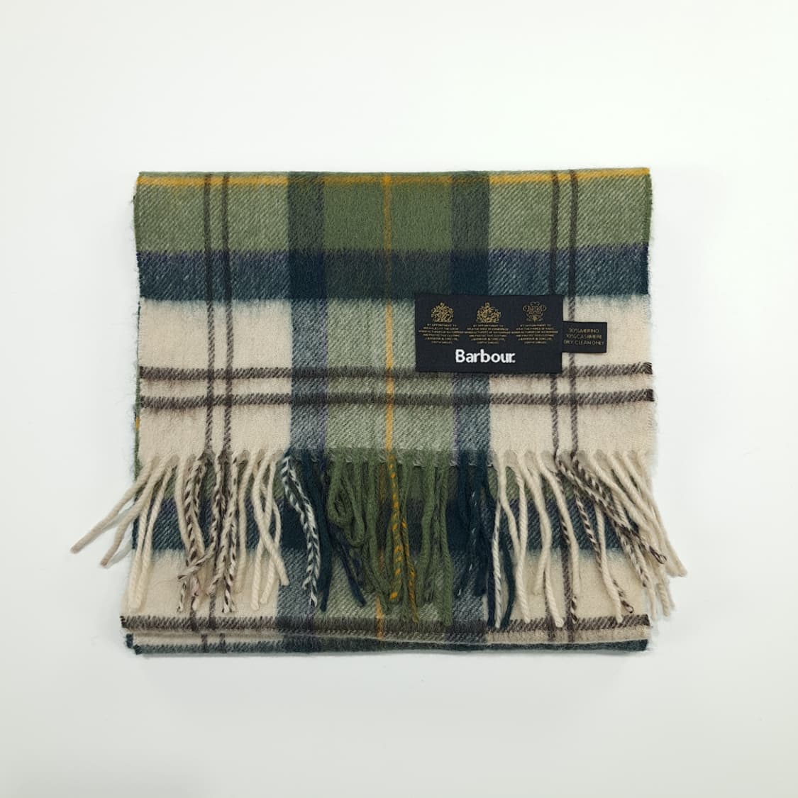 MX315 바버 그린 타탄체크 메리노 캐시미어 목도리 머플러 상품이미지7