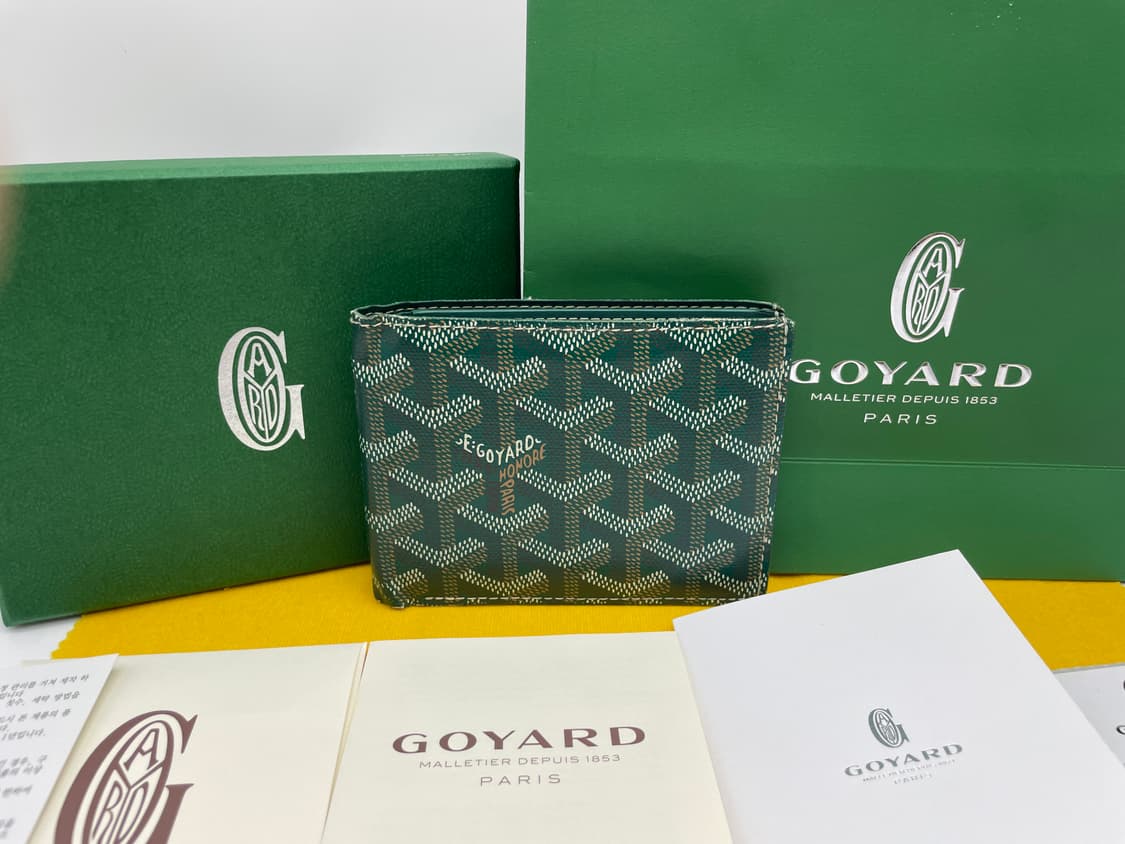 [풀구성] [백화점판] 고야드 빅투와르 반지갑 그린 상품이미지1