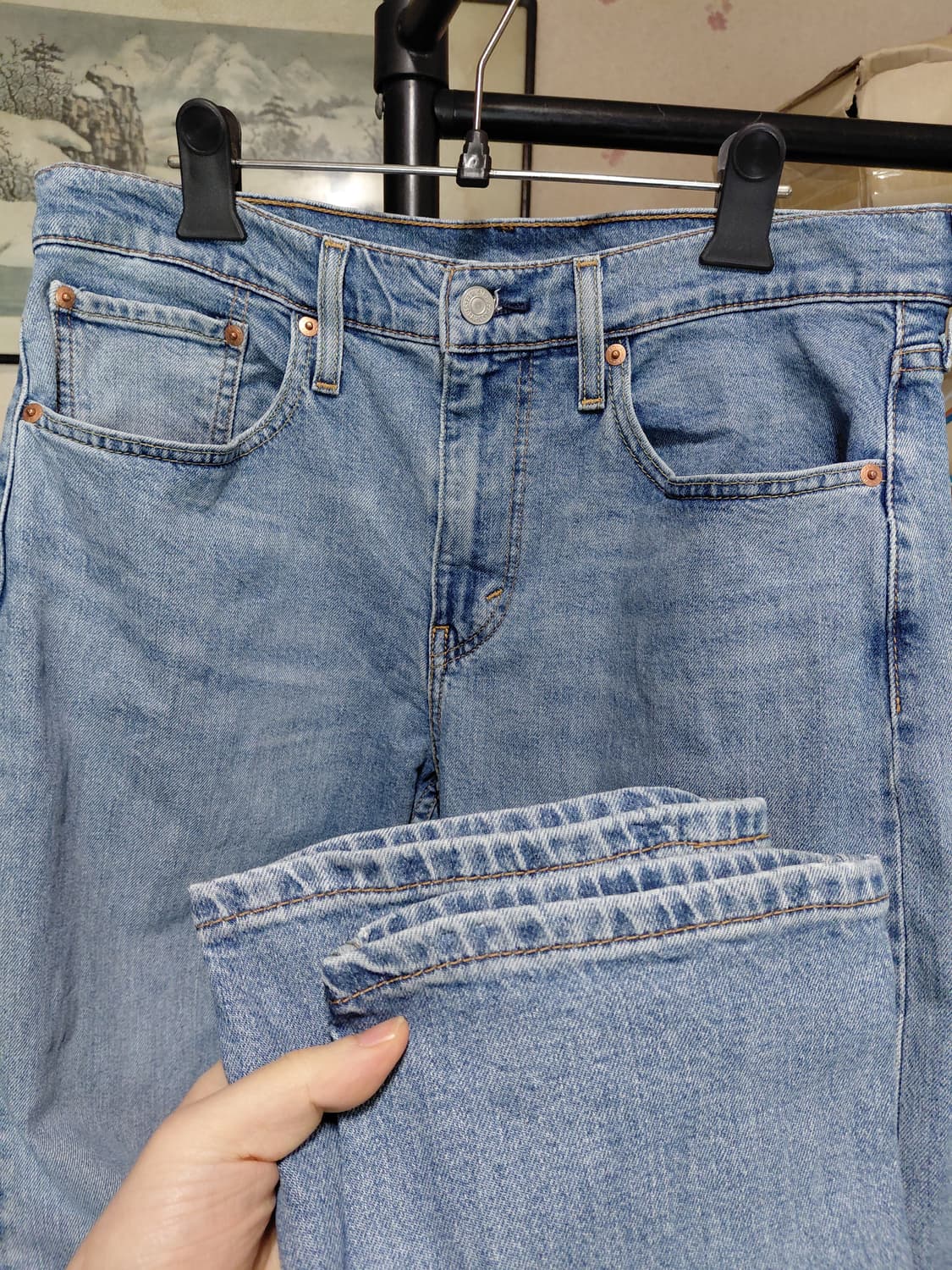 [리바이스502]테이퍼드핏 데님 청바지 32사이즈  상품이미지8