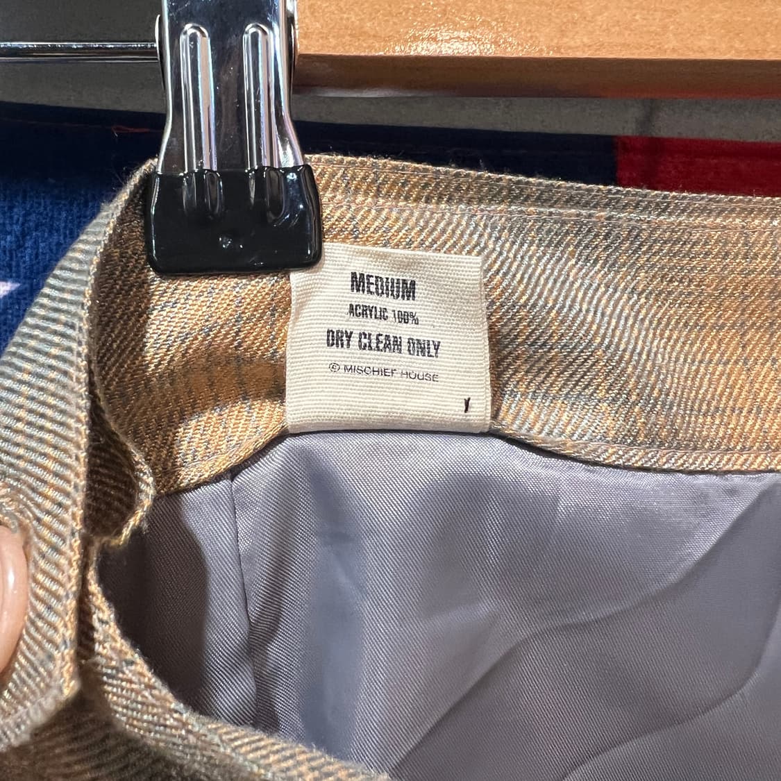 미스치프 16SS 코랄그레이 패턴 랩스커트 상품이미지4