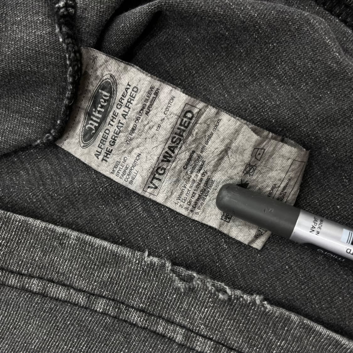 헤리티지 플로스 알프레드 딥그레이 피그먼트 롱슬리브 ( 미사용 제품 ) 상품이미지6