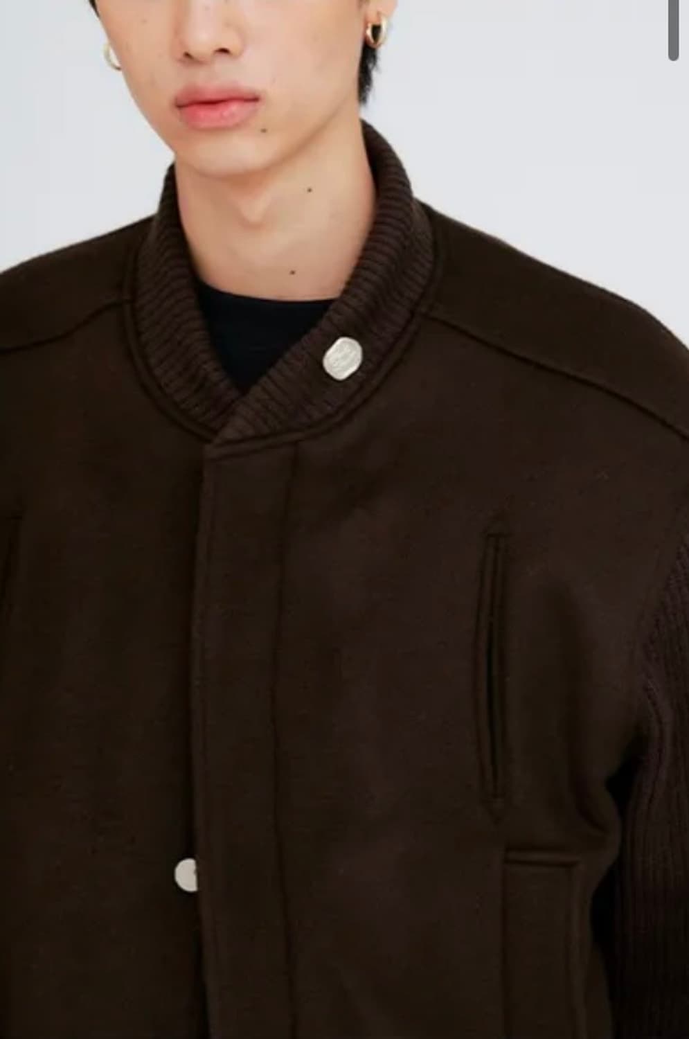 애니타임로릭 바시티 봄버 자켓 브라운 상품이미지2