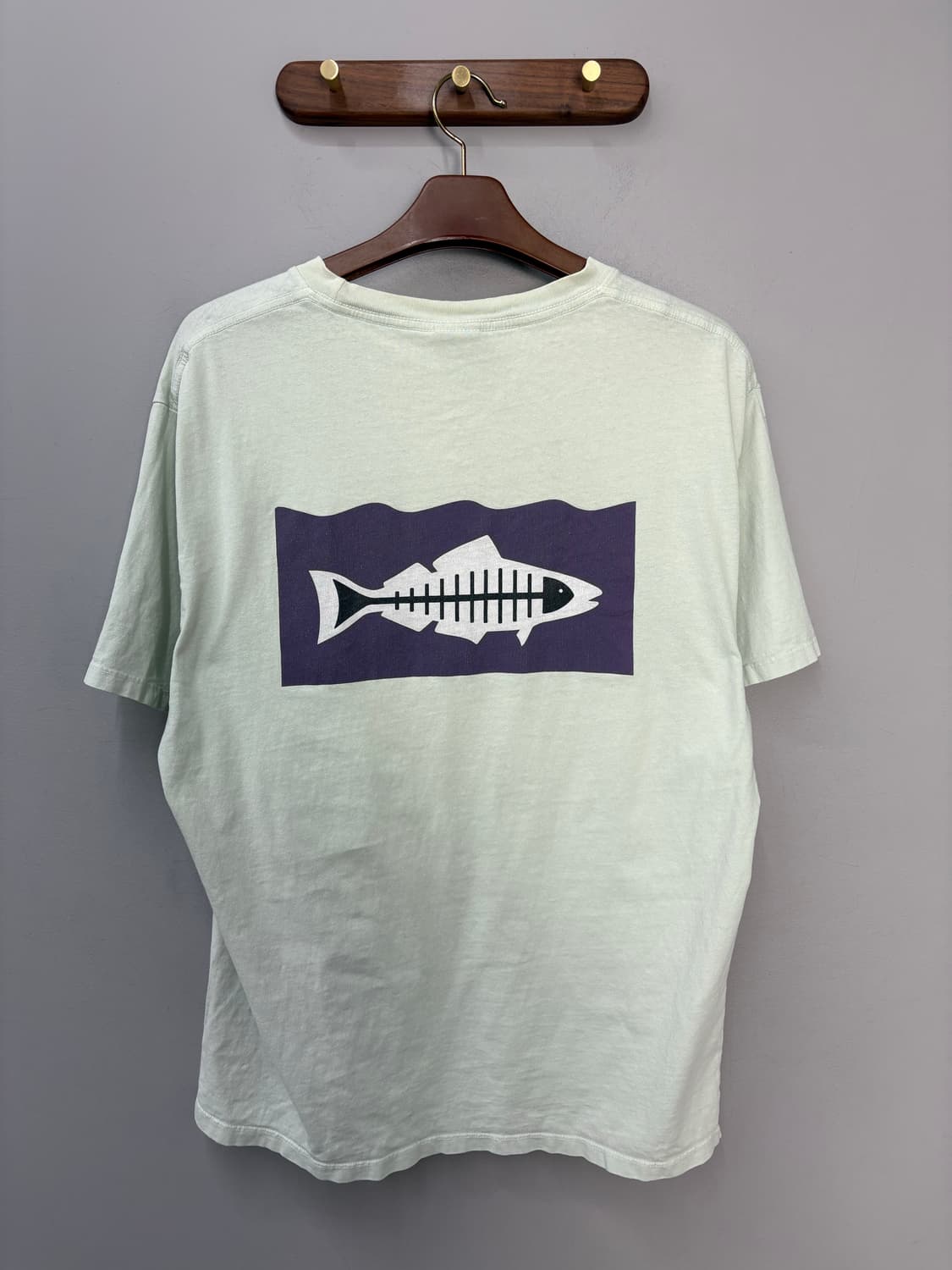 스투시 X 힐 더 베이 피그먼트 다이드 민트 반팔 A3425 상품이미지4