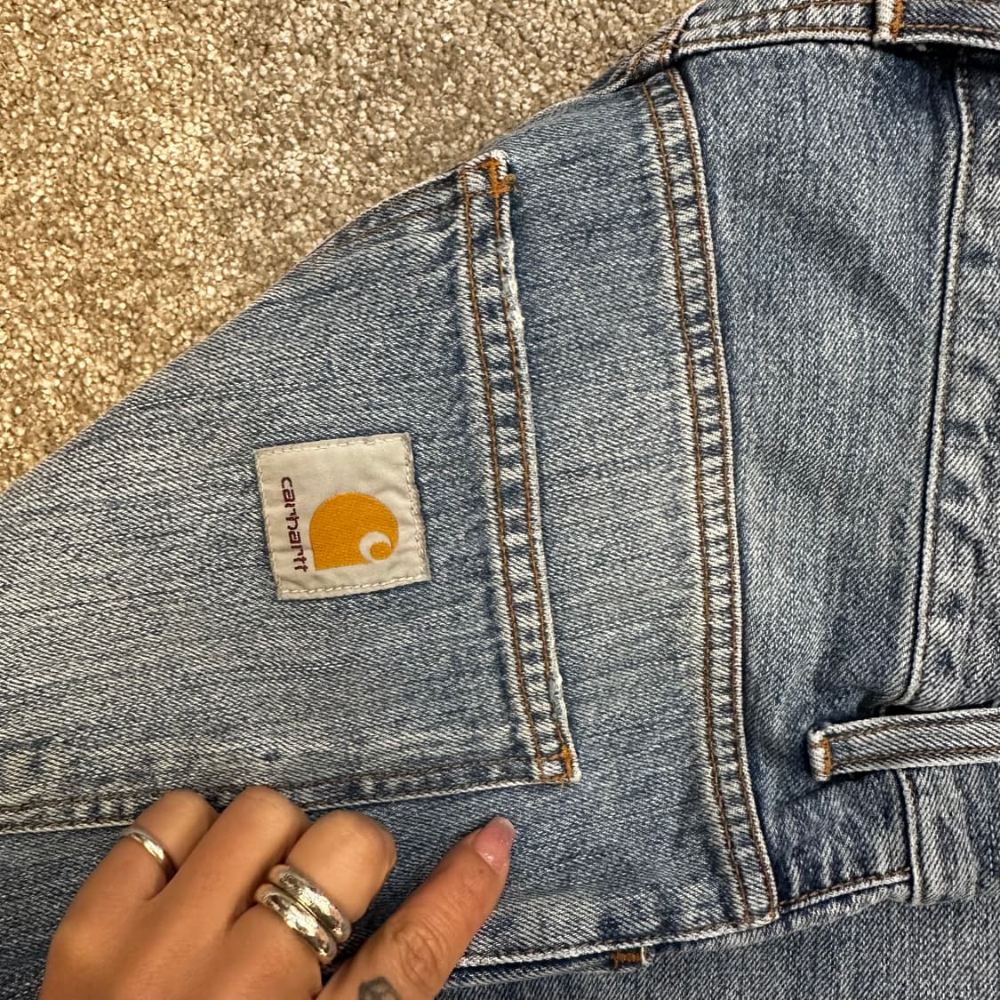 칼하트 WIP 스미스 중청 데님팬츠30 상품이미지5