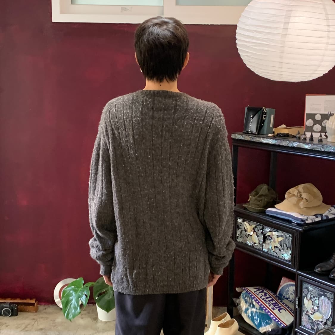 프라다 알파카 오버사이즈 브이넥 가디건 상품이미지3