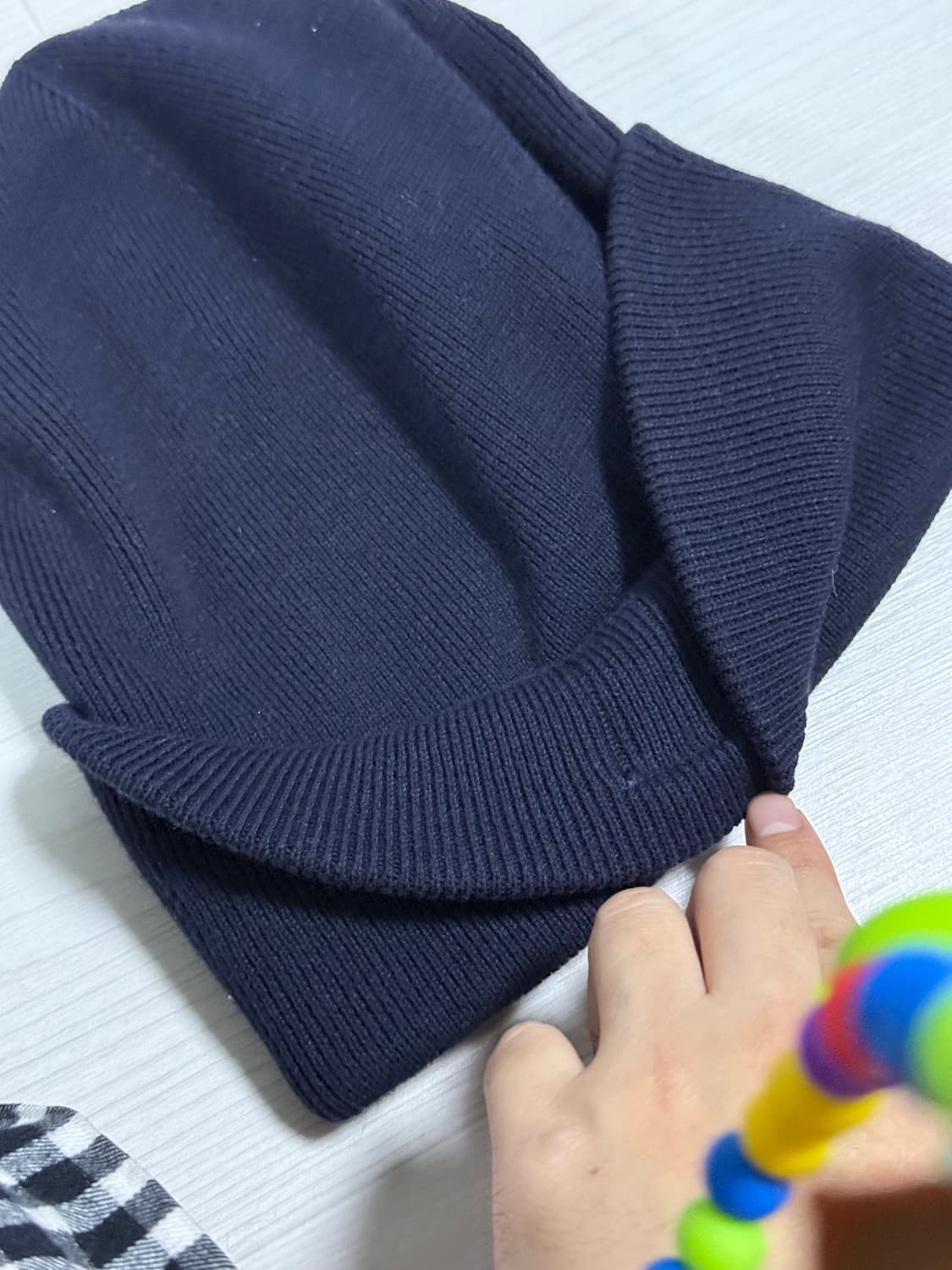 아페쎄 X 칼하트 비니 네이비 상품이미지5