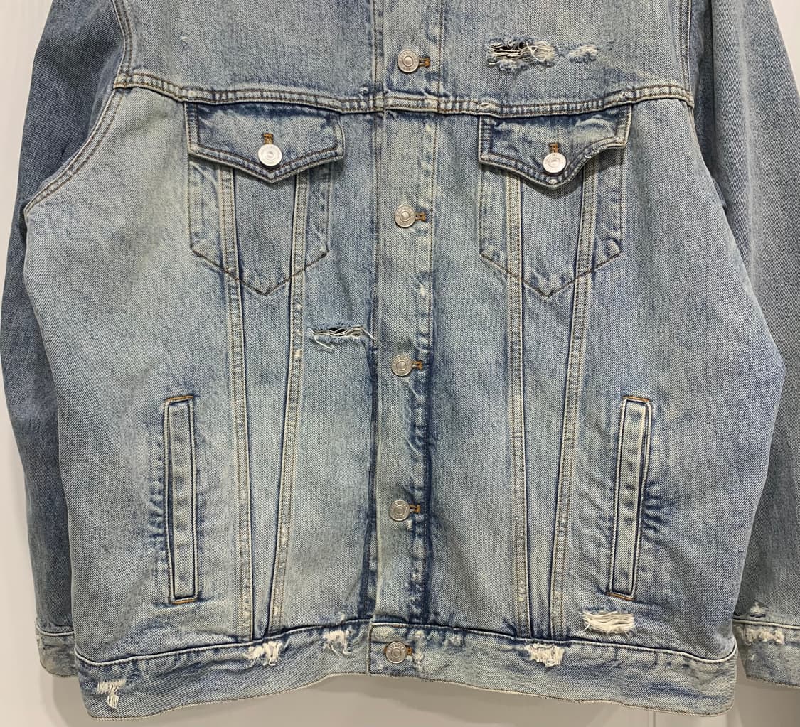 [S]발렌시아가 바코드 데님 자켓 청자켓 상품이미지4