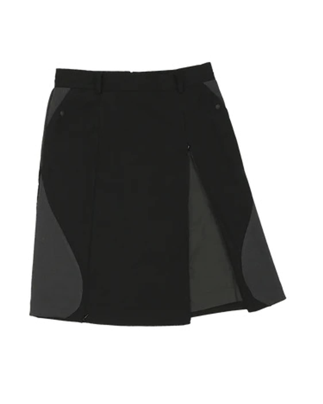 오호스 ojos 레그워머 미디스커트 블랙 상품이미지1