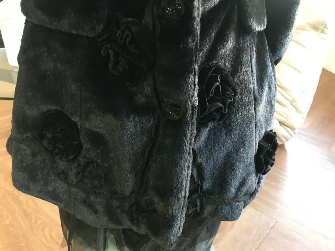 vintage rose eco fur jacket 상품이미지4