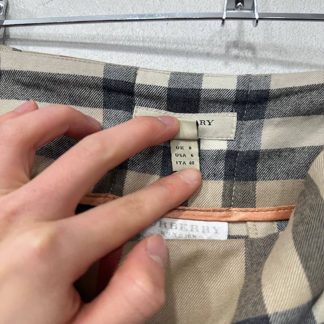 버버리 노바 체크 랩스커트 상품이미지6