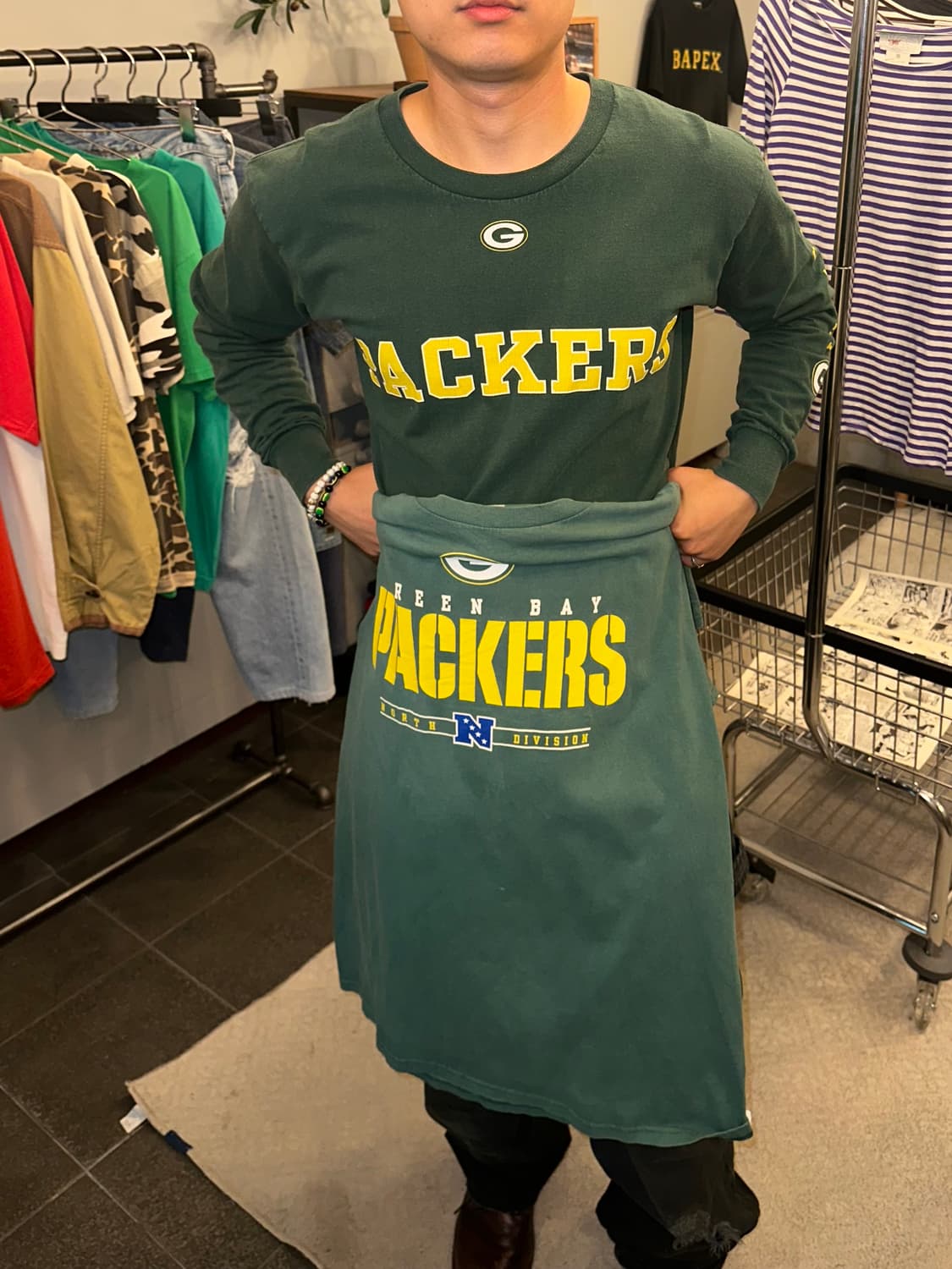 NFL Green Packers team wear fading T 상품이미지1