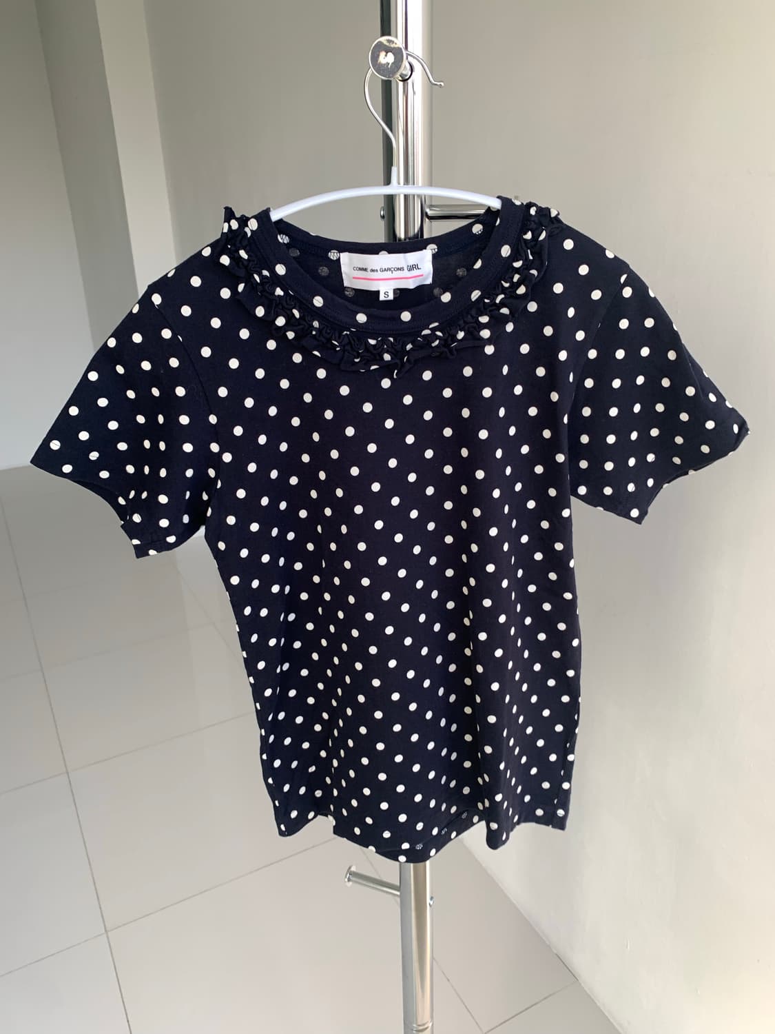 Comme des garcons girl 꼼데가르송 걸 도트 티셔츠 상품이미지1