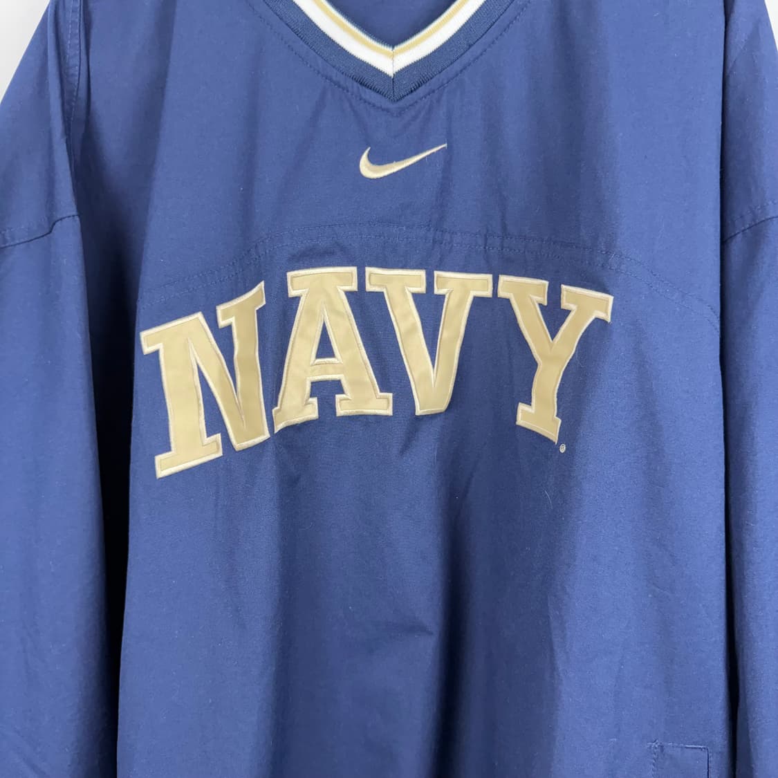 Nike]90s 나이키 NAVY웜업 해군 바람막이 XXL 상품이미지2