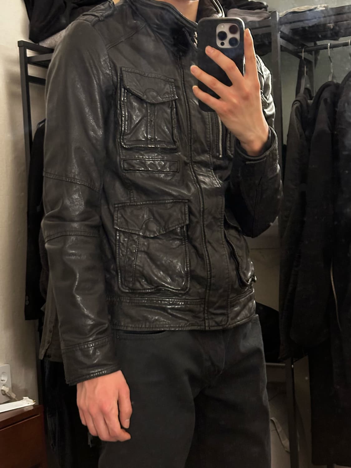 Lambskin leather jacket 상품이미지3