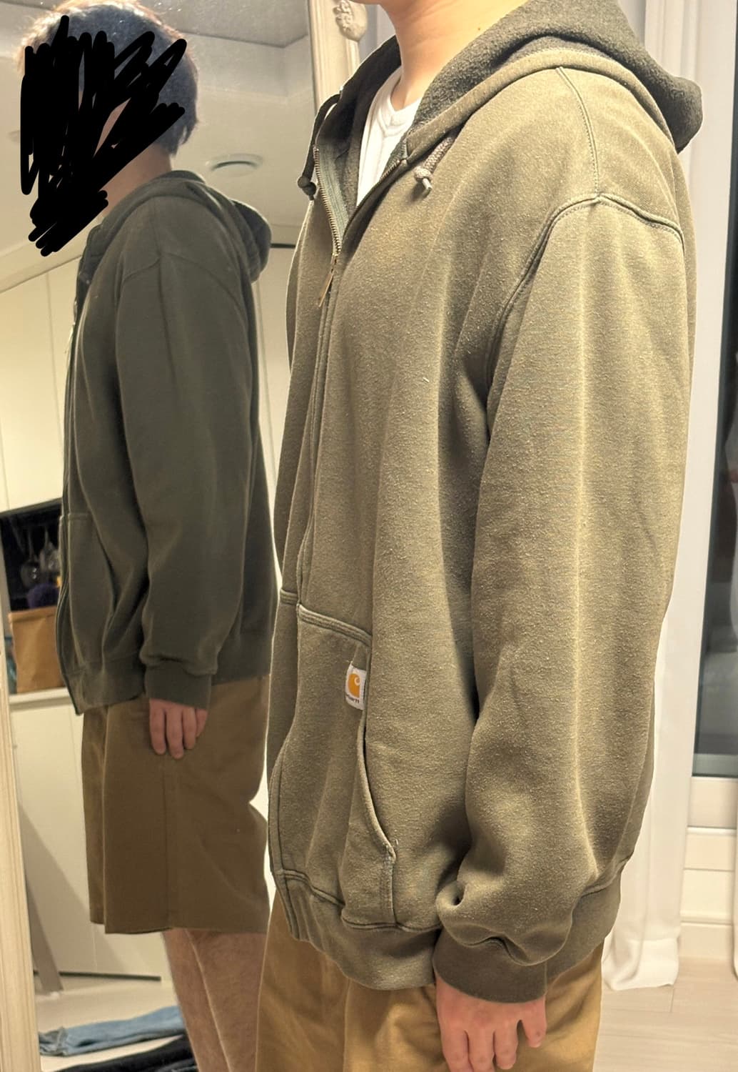 칼하트 기모 후드집업 상품이미지2