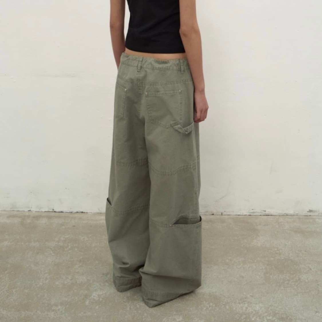 엘씨디씨 티엠 : WASHED STRING WIDE-LEG TROUSER 상품이미지1