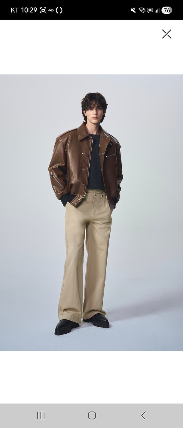 시스템옴므 파리컬렉션 레더 점퍼 팝니다 솔리드옴므 타임옴므 우영미 상품이미지1