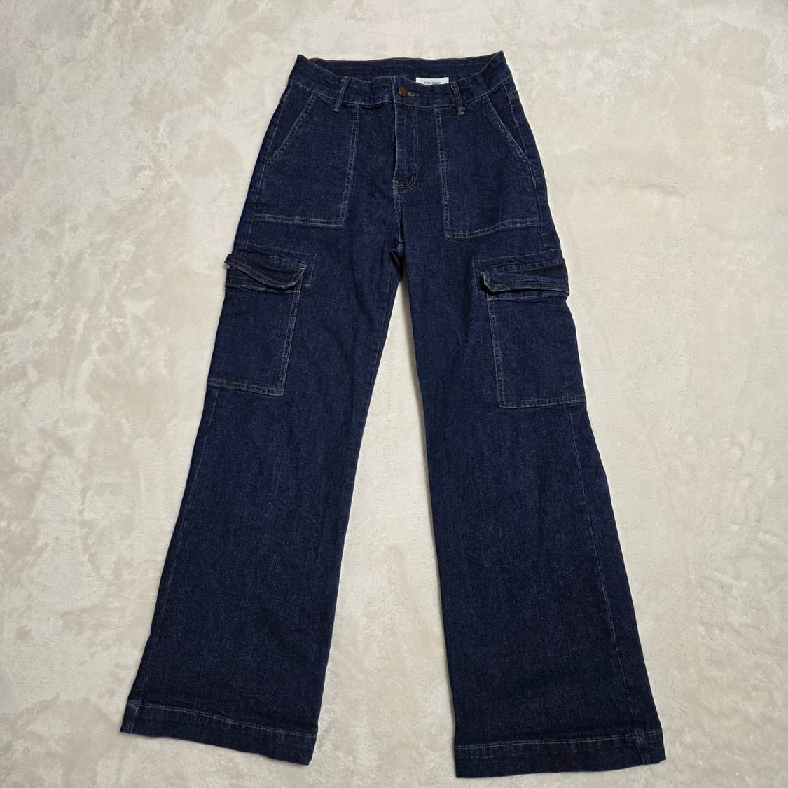 (S)여성 엔비엔코코 카고 와이드 데님 팬츠 상품이미지1