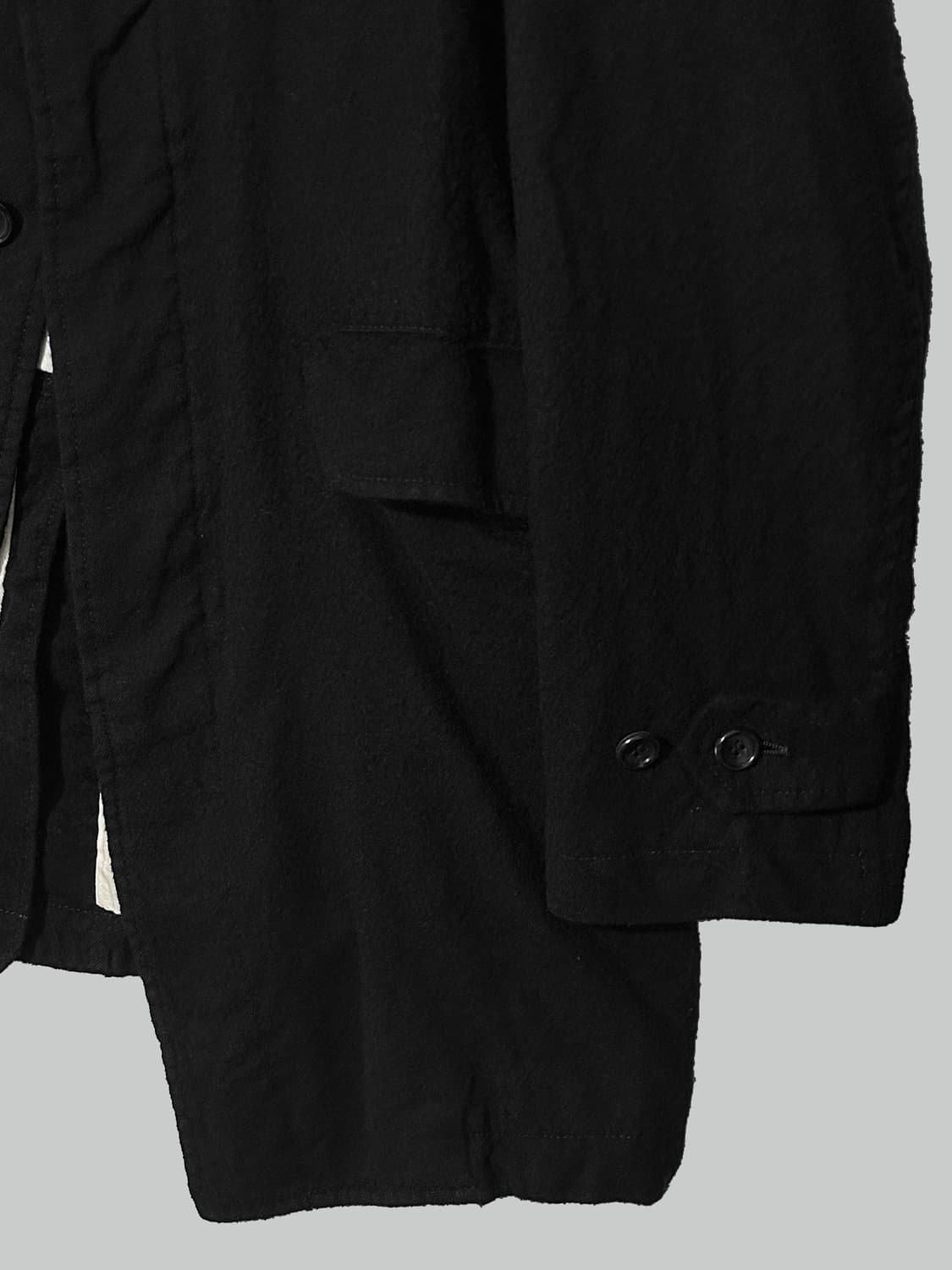 꼼데가르송 옴므 축융 울 맥코트 블랙 상품이미지5