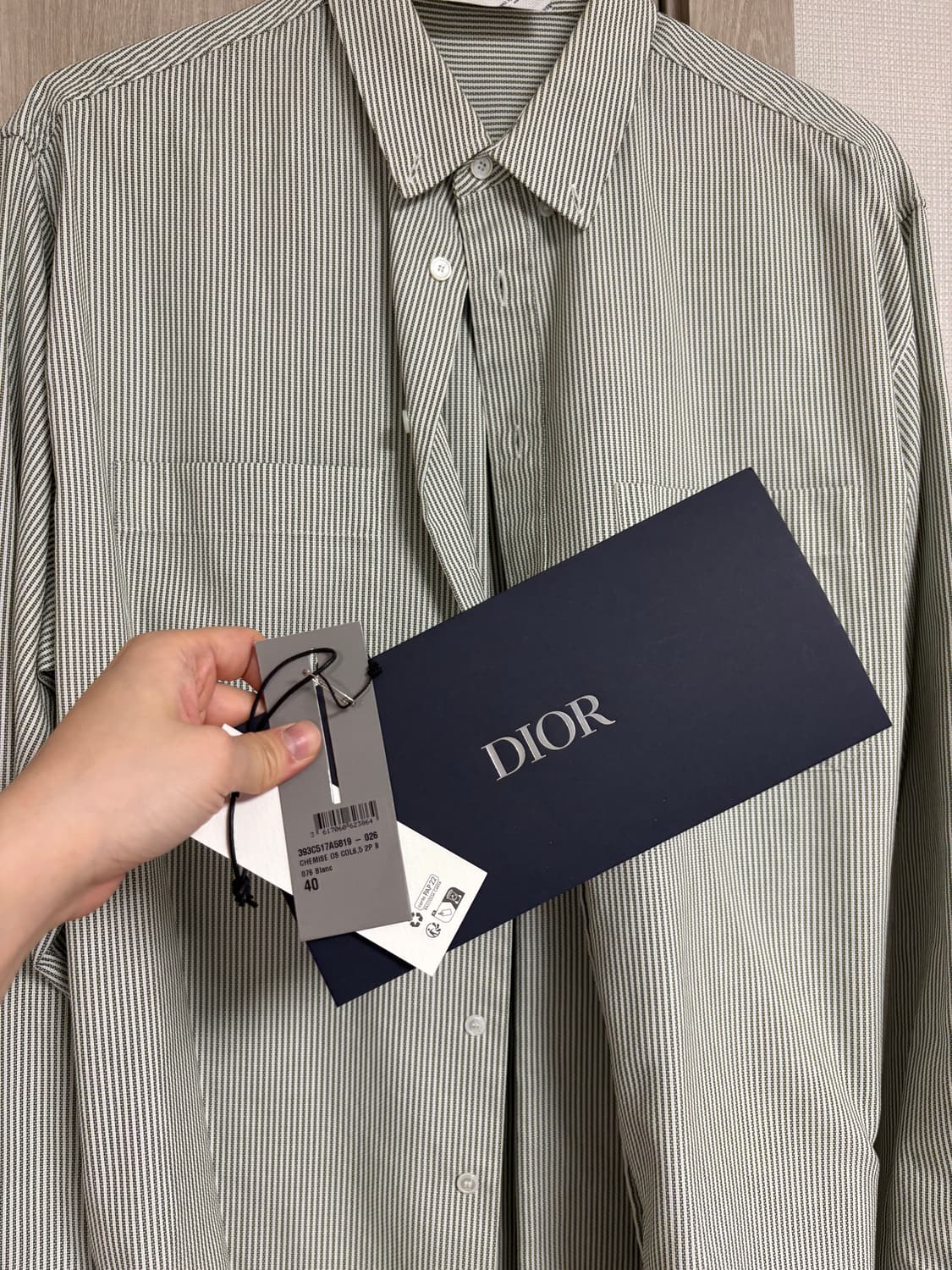 [40] 디올x티어스 스트라이프셔츠 상품이미지4