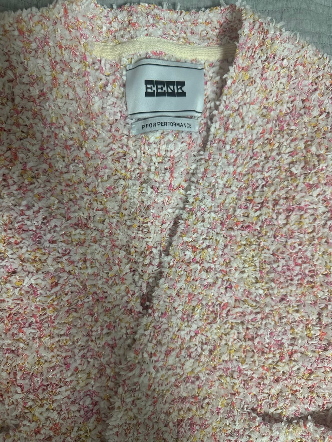 EENK 잉크 포비 숏 니티드 가디건 멀티 상품이미지8