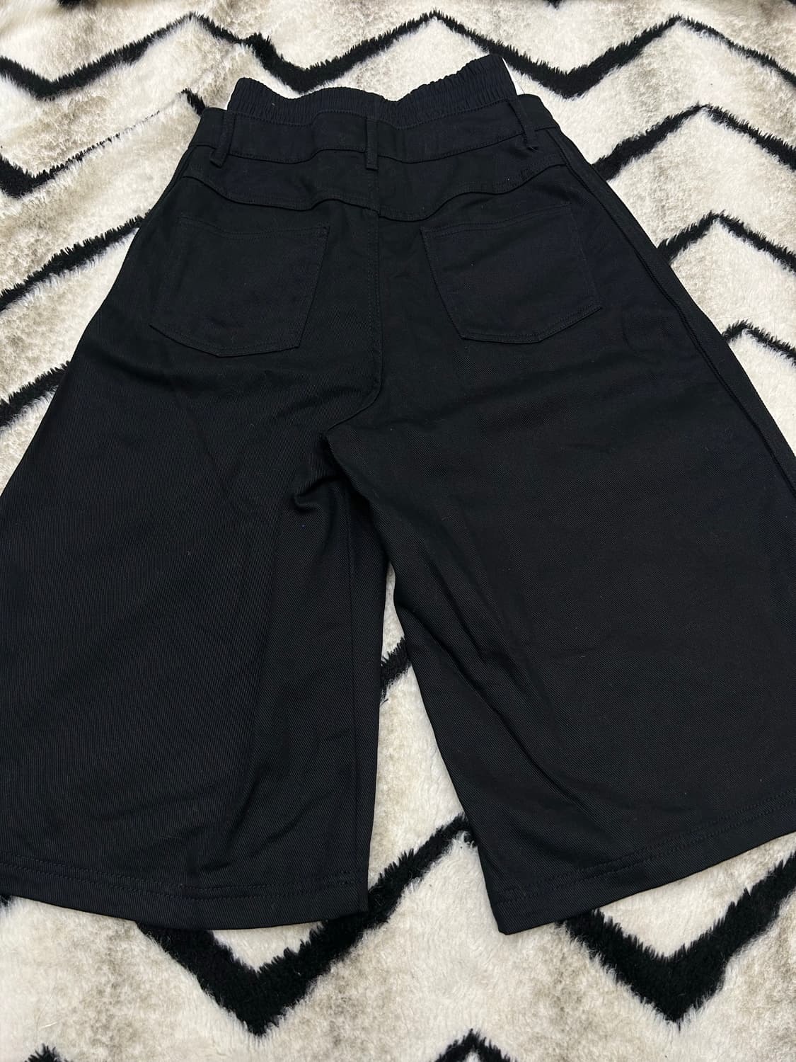 [28]아디다스 파이어버드 데님 레이어드 버뮤다 팬츠/블랙 상품이미지5