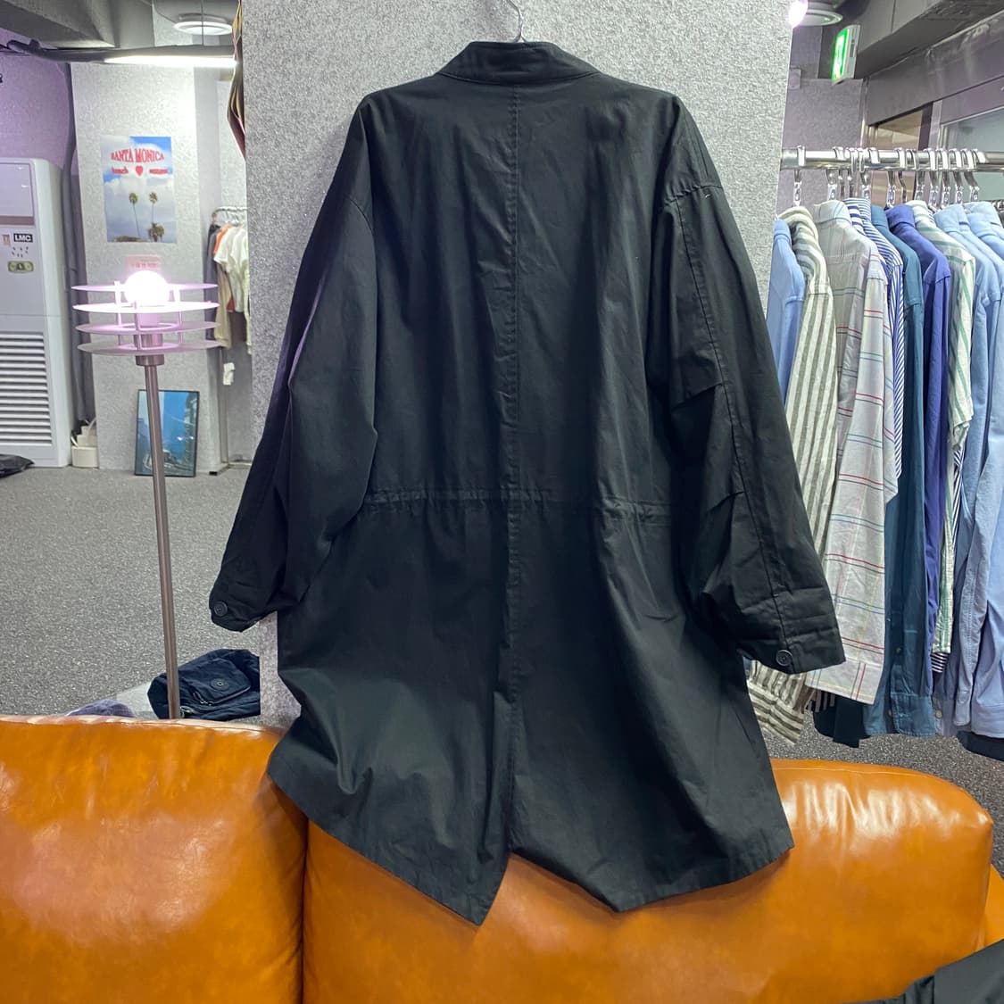 베이스모먼트 블랙 피쉬테일 야상 자켓 B4500 상품이미지4