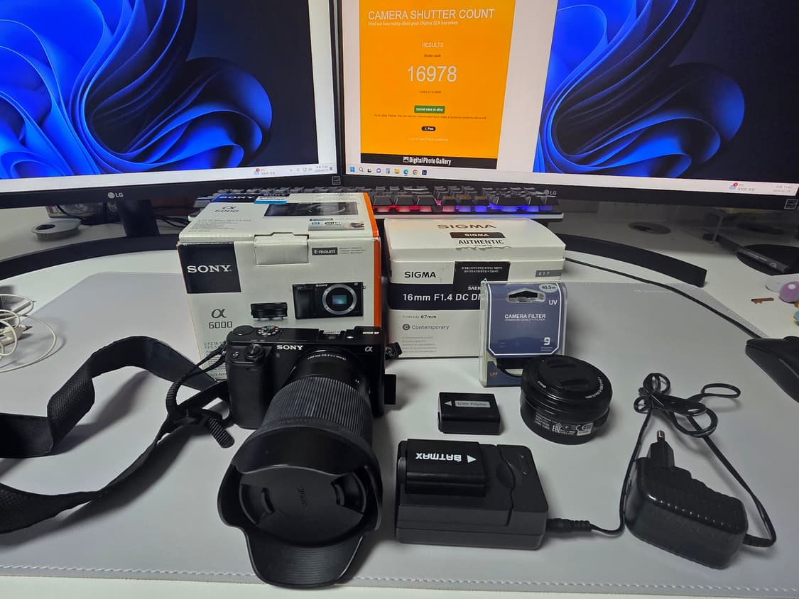 소니a6000 번들킷 + 시그마 16mm 상품이미지1