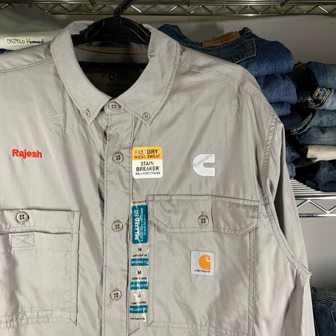 [M/새상품] 칼하트 포스 릴렉스드핏 쿨 워크셔츠 상품이미지1