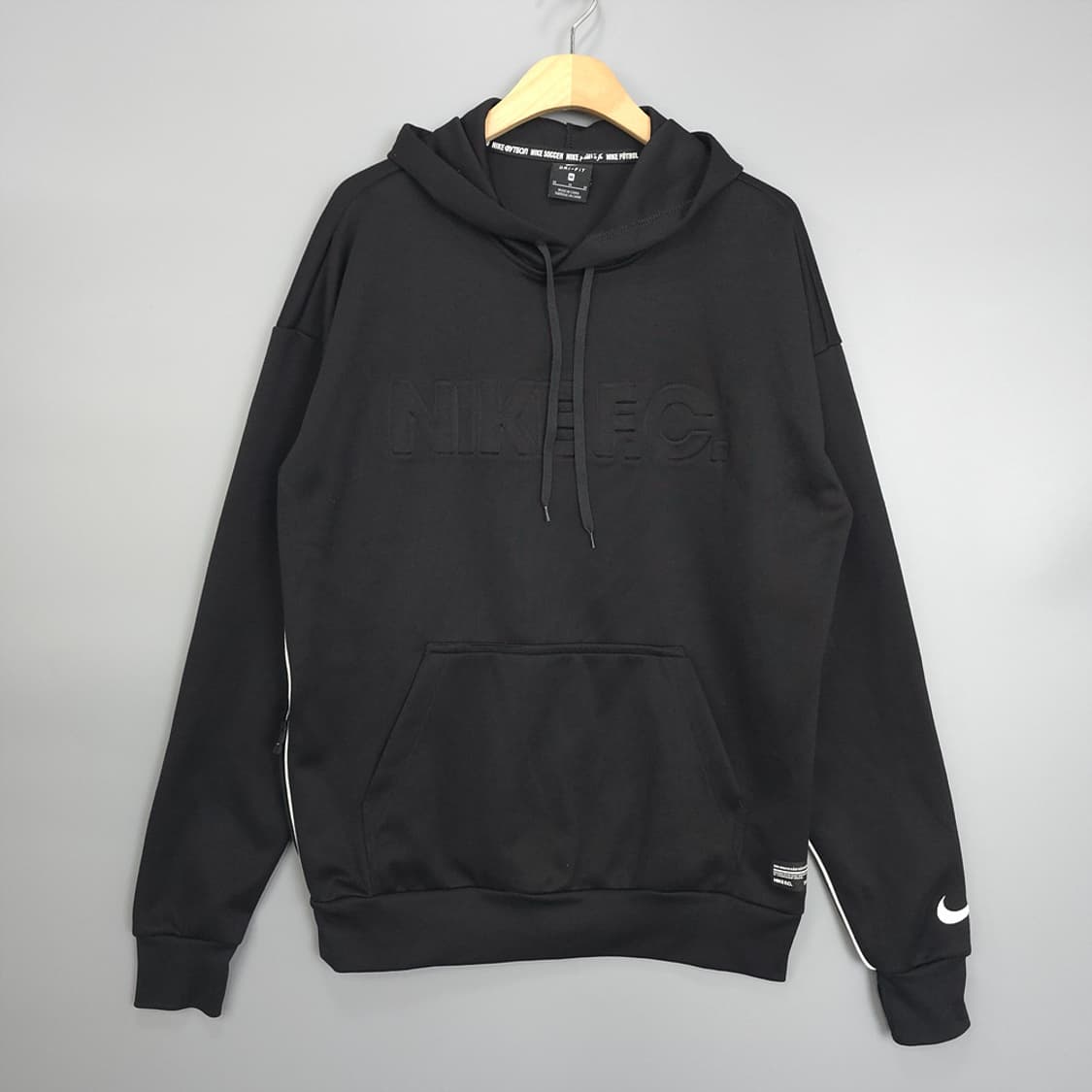 남성용 나이키 NIKE F.C. 드라이핏 로고 후드티 블랙 M 상품이미지1