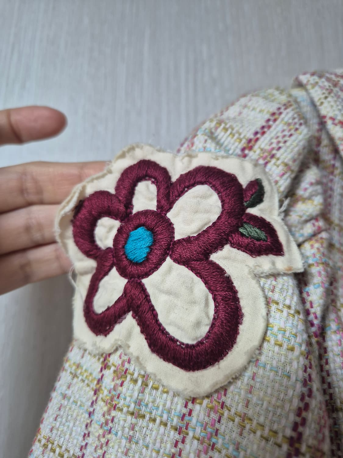 (정품) 겐죠 겐조 플라워 패치 라운드넥 자켓 36 상품이미지9