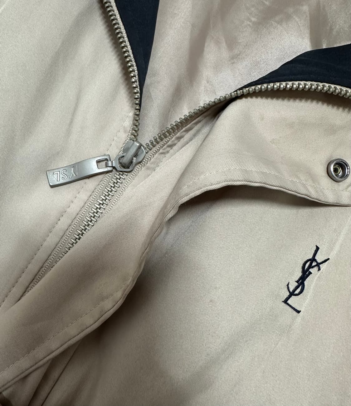 ysl 입생로랑 베이지 블루종 자켓 상품이미지3