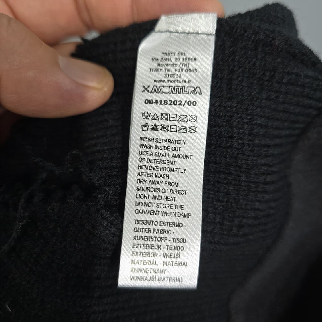 몬츄라(MONTURA) 니트 비니 블랙 프리사이즈 상품이미지5