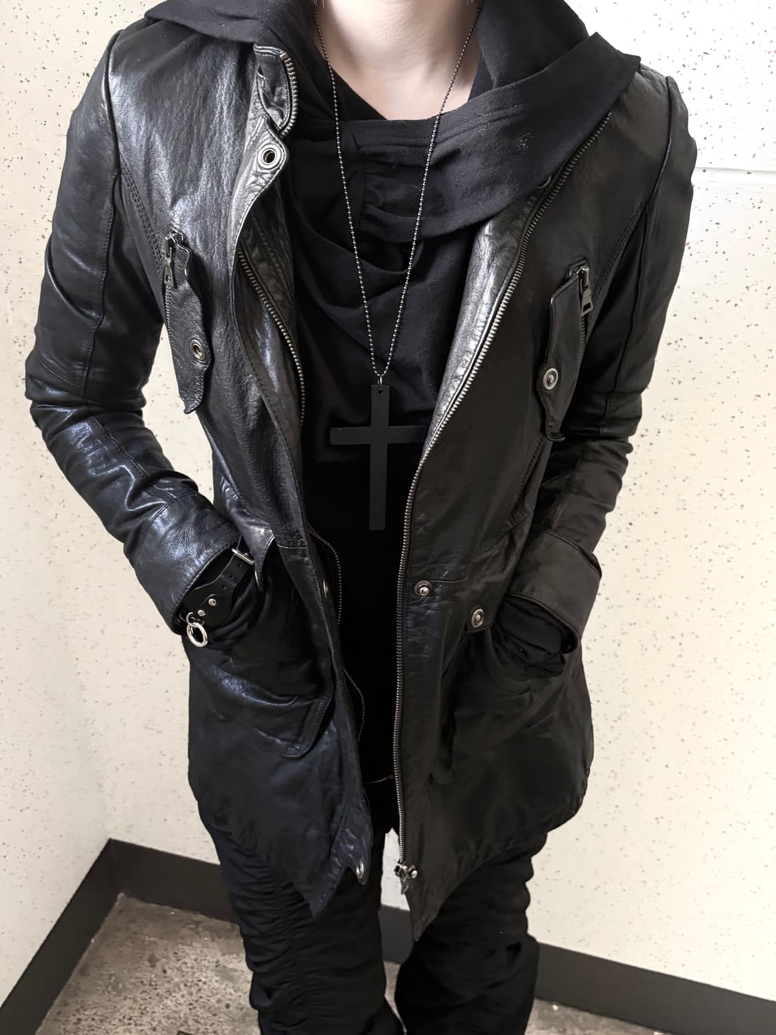 ITALY Sheepskin Leather Half Coat Jacket 상품이미지1