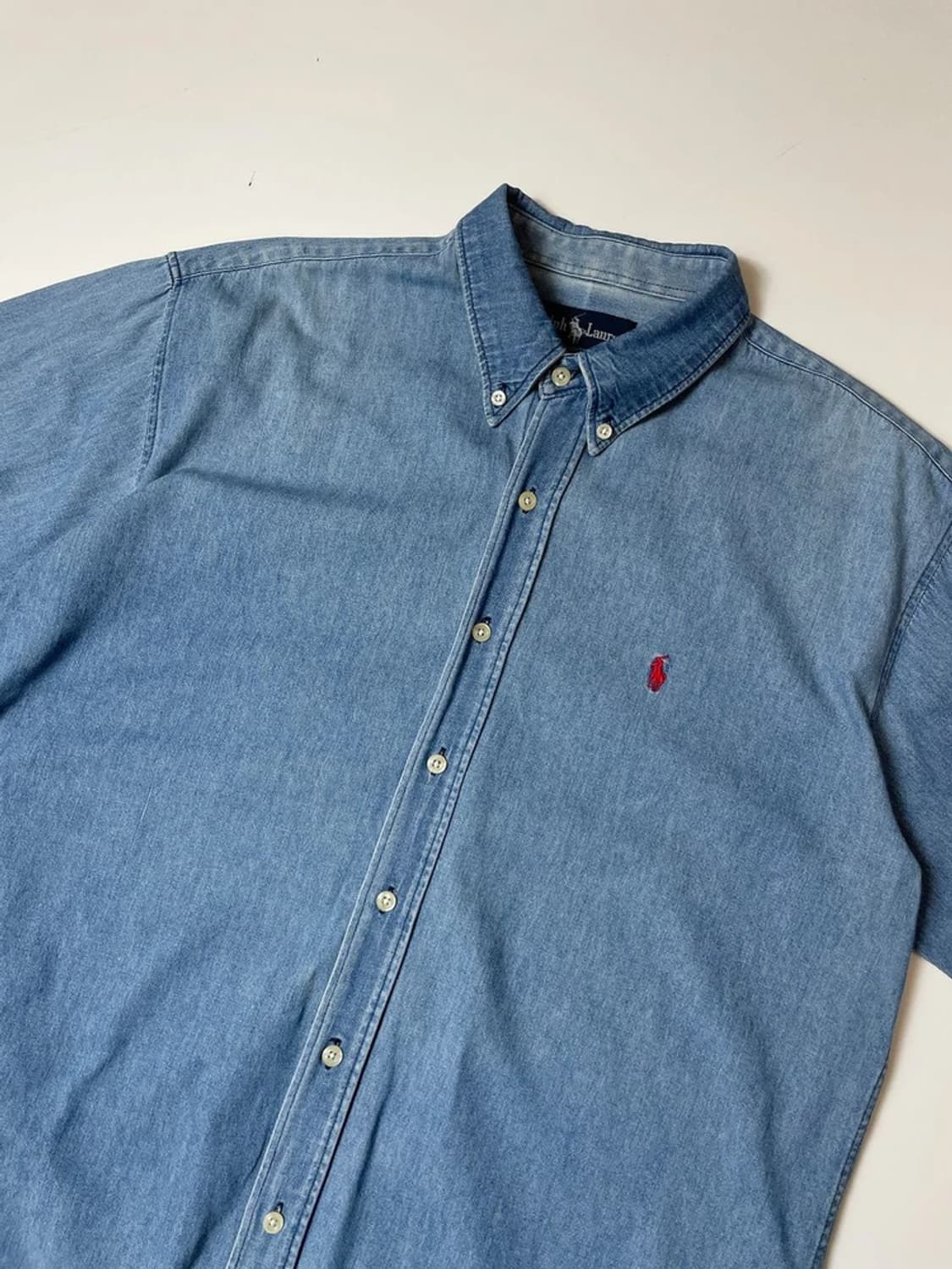 폴로 랄프로렌 레드포니 데님 반팔 셔츠 PN9654 상품이미지2