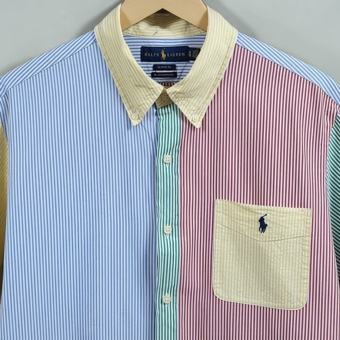 105 POLO 폴로 멀티 스트라이프 시어서커 반팔셔츠 상품이미지3